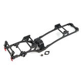 LCG Carbon Fiber Chassis Kit Frame Rail Skid Plate Gearbox Bumper Set For SCX10 1/10 RC Crawler Car DIY Upgrades Replacement