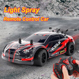 2.4G Wireless High-speed Drift Remote Control Race Sound and Light Spray Simulation Car Toy Christmas Gift