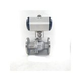 Pneumatic ball flange stainless steel 304 316 switch adjustment O type explosion-proof quick shut-off vae