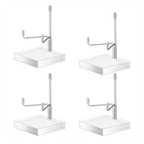 4 Pcs Adjustable Metal Arm Stand with Base Rock Display Holder Acrylic Easel Sier