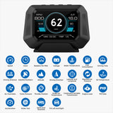P21 4x4 Inclinometer Car Level Sensor HUD Gradient GPS Real-Time Off-road Vehicle System Speedometer Auto Accessories