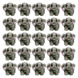 25/100Pcs Elephant Miniature Cow Mini Animal Statue Model Outdoor Moss Ornaments for Fairy Landscape Terrarium Decor
