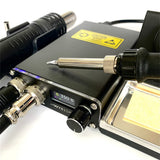 815P High Frequency Welding Station with 3 Blowers 3 Blades 1 Soldering Iron 1 Heat Gun - DIY Enthusiasts