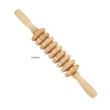 Beech wood yoga massage roller lumbar cervical shoulder back leg wooden stick thin body meridian fiess massager