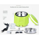 Mini Rice 1.3L Heating Lunch Box Portable Thermostat Food Steamer Multi Electric Cooker For Car Truck 12/24V