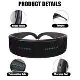 Electronic Futuristic Eyewear LED Prop For Party Bar Festival Performance Light Up Visor Luminous Glasses Bluetooth