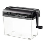 Hand-operated Portable Handheld Paper Shredder Capacity Visibility Anti-slip Grip Ideal for Home