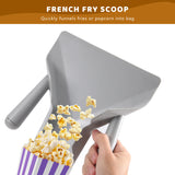 Plastic Scoop French Fries Loader Chip Packaging Shovel Funnel Popcorn Fast Food Double Handle