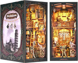DIY Dollhouse Booknook Kit - Boohelf Insert Decor Alley. Book Nook Kits for Adults. Bookends Model - Wander Library.