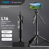 Mobile Bluetooth selfie stick, handheld stabilizer with fill light, ground extender, live streaming stand, tripod