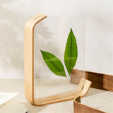 Acrylic Wood Herbarium Nordic Picture Frame for Wedding Photocard Display Stand Table Deco B