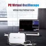 OWON PC Virtual Oscilloscope 2CH Scope+1CH FG 8-bits VDS6102 14-bits VDS6102A 100MHz 1GSa/s 5MHz Signal Generator USB Type-C LAN