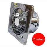 Stainless Steel Iron Kitchen Fume Ventilation Duct 6 7 8 Inches Window Bathroom Exhaust Fan