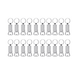 20PCS Sublimation Blanks Keychains Metal Bottle Opener Blank Key Rings Gift for Your Boyfriend, Husband, Father
