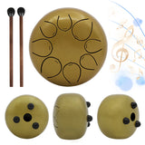 5 Inch Steel Tongue with Mallets and Carry Bag Hand Pan Drum Sound Heag Instruments for Yoga Meditation Unique Gift