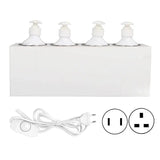 4 Bottles Adjustable Temperature Fast Heating Massage Oil Lotion Cream Single Bottle Heater Beauty Ease Clean