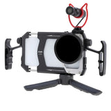 Phone Rig Kit Universal Smartphone Metal Cage Dual Side Handles Stabilizer For Filmmaking Video Recording