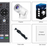 MG50 Smart Portable with WiFi6 Speaker 180° Free Projection Support Auto Focus Android 12.0 Mini Projector
