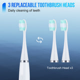 6 in 1 Ultrasonic Dental Electric Toothbrush Whitening Strips Scaler Tartar Remover Sonic Teeth Plaque Cleaner