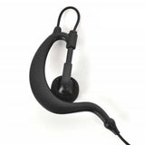 3.5mm Hook Headset for Walkie Talkie Ear Radio Earpiece Clip Single Earphone with Coiled Cable