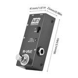 M-VAVE Line Selector Mini Effect True Bypass Guitar Bass Pedal AB Box - ABY Channel Switch