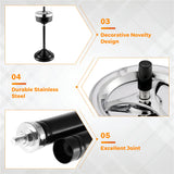 Stainless Steel Ashtray - Standing with Lid, Removable, Adjustable Height, for Home, KTV, Toilet, Outdoor