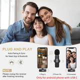 Lavalier Microphone Portable Audio Video Recording Mini Lapel Mic Wireless Microfone for Game Phone