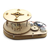 Wood Assembly Material Physical Science Aid Creative DIY Merry-Go-Round Voice Control Electric Motor Experiment