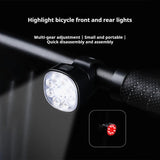 ESLNF Cycg Taillight Headlight Bicycle Lights Bike Safety Warning Light LED USB Rechargeable Waterproof