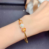 Natural Colorful Crystal Clean Fire Color Bracelet