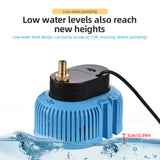 Pool Cover Above Ground Submersible Sump Pump - 75W, 2000L/H, Swimming Water Removal with 3 Adapters & 16ft Drainage Hose