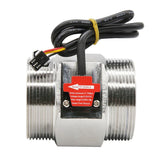 304 Stainless Steel Sensor 1.5/ 2 Inch DN40 DN50 Large Diameter Water Hall Turbine w Meter