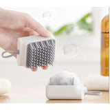 Shampoo silicone brush men and women long hair scalp massage scratching head artifact shampoo comb