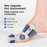 Bunion Corrector Adjustable Valgus Brace Rotatable Big Toe Orthopedic Straightener Unisex Foot Thumb Correction Fix Belt