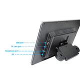 Headrest Mount Monitor 16GB ROM Storage Audio Video Entertainment System Wireless  Playback Universal Fit for Car