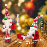 Doll Sled Elf Ski Gnome Christmas Decorations for Home Xmas 2025 New Year 56cm