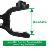 Rechargeable Clip On Electric Tuner Metronome for all Instruments Bass Guitar Violin Banjo