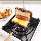 1pc, Non-Stick Sandwich Maker - Double Sided Panini Pan, Waffle Maker, And Hamburger Press - Perfect For Breakfast