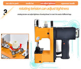 Portable electric rice pp woven bag cutting and sewing hine