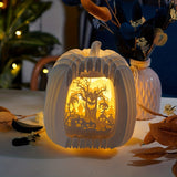3pcs/set Halloween Pumpkin Combination Lamp- Indoor/outdoor Table, Party, Nightmare Halloween Pumpkin Pop-up SVG, Silhouette, PDF Template Christmas Nightmare, Halloween Paper Cuttings Lamp Box, Shadow Box - Perfect Halloween Gift