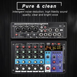 Mixer 6 Channels Live Sound Card All-in-one, Microphone 24 Kinds Of Dsp Effects