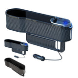 3 In1 Storage Box Reusable Divider Crevice Pockets Car Seat Plug Strip Gaps Filler Support Wireless Charger For Phone