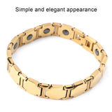Therapy Bracelet Magnetic Therapy Bracelet Pain Relief Gold Fashionable for Men for Outdoor Activity for Health Care for Women
