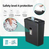 Paper Shredder Office 13L large-capacity household small automatic document shredding 4 confidentiality level 5 sheets