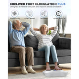 Creliver Foot Stimulator - FSA/HSA Eligible with EMS & TENS for Pain Relief and Circulation. Electric Feet and Legs Massager.