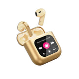 New K1 Bluetooth TWS Earbuds 8G Memory LED Full Colour Touch Screen Wireless Earphone ENC Noise Cancelg Strong Bass Headset
