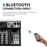 Audio Mixer Sound 2x Mono Stereo Input Professional 4 Channel Digital Mi Console for DJ Studio Stage Performance
