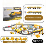 2024 New DIY Rail Car Children Toys Puzzle Assembled Railway Building Block Track Magnetic Train Set For Kids Gifts