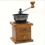 1pc, Retro Coffee Bean Grinder, Hand Coffee Grinder, Exquisite Manual Grinder, Hand Operated Coffee Grinder Ceramic Core Adjustable Grinder, For RV Outdoor Camping Picnic Office Travel Coffee Maker Coffee Bar Accessories Back To School