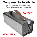 Laptop Charger 30000mah 45600mah 170WH Portable Power Bank 110V 220V 230V With AC Outlet QC 3.0 18W Components Available